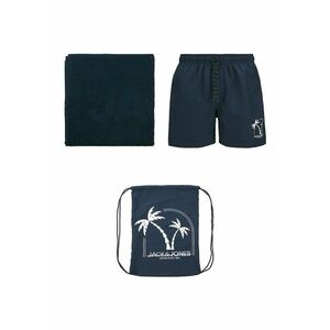 Set de pantaloni scurti de baie si prosop - 2 piese - Albastru ultramarin imagine