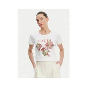 Tricou dama 511BD64036 - Bumbac - Alb - Alb imagine