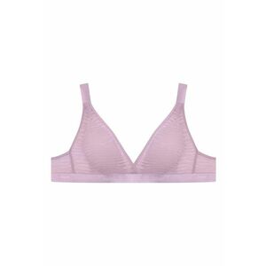 Sutien triunghiular cu dantela - poliamida - lila imagine