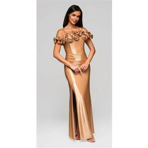 Rochie de seara Maxi LA-OM-DLR213 - Auriu imagine