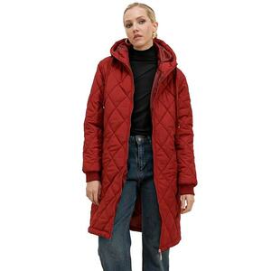 Geaca lunga dama - Poliester - Visiniu imagine