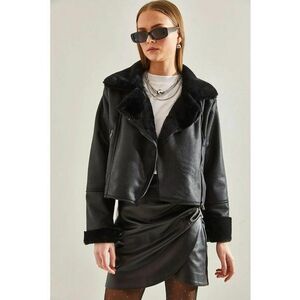 Geaca dama - Piele ecologica - Negru imagine