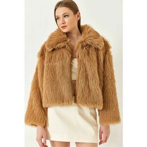 Palton scurt - Maro - Blana artificiala imagine