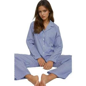 Pijama dama - Bumbac - Albastru imagine