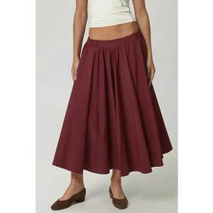 Fusta Maxi A-Form Fit - visiniu - material usor textil imagine