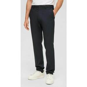Pantaloni costum barbati cu croiala Regular Fit - Albastru imagine