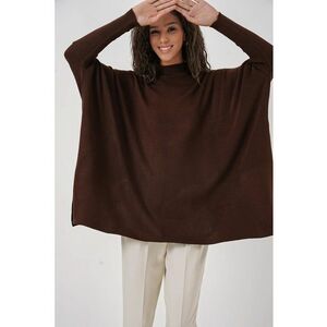 Pulover dama - BigDart - cu guler inalt - dungi - tricot - Camila Maro - imagine