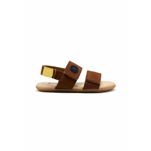 Sandale din piele cu inchidere velcro Lenroot - Caramel imagine