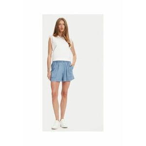 Pantaloni dama - Albastru - 100% bumbac - imagine