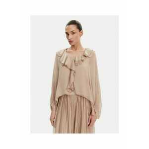 Bluza dama TD0019 - Viscoza - Bej - Bej imagine