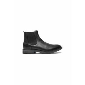Botine cu glezna joasa pentru barbati 31603 - Piele naturala - Negru - Negru imagine