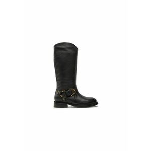 Cizme dama E4 REJ 15 01 01 - Piele naturala - Negru - Negru imagine