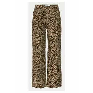 Pantaloni dama 10330128 - Bumbac - Maro - Maro imagine