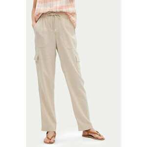 Pantaloni dama din In/Viscoza - Bej imagine
