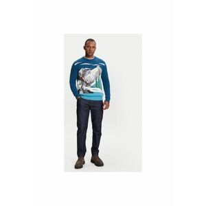 Pulover barbati 1244K108S - Lana/Nylon - Bleumarin - Bleumarin imagine