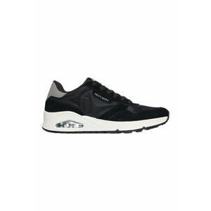 Pantofi sport din piele ecologica Uno Vintage - Negru/Gri inchis imagine