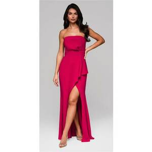 Rochie de seara Maxi LA-OM-DLR201 - Roz inchis imagine
