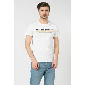 Tricou de bumbac cu imprimeu logo w - Alb imagine