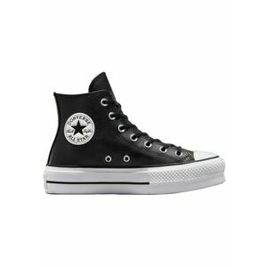 Pantofi sport femei cu platforma Chuck Taylor All Star Lift Leather High Top 561675C19286 - Negru imagine