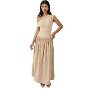 Rochie maxi - Bej - Textil imagine