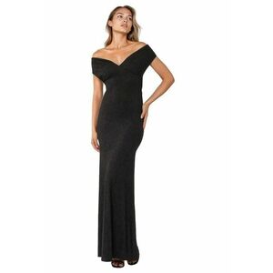 Rochie maxi - Negru - Jerseu imagine