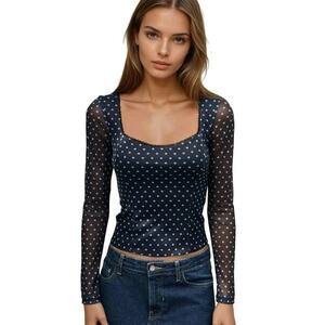 Bluza dama - Albastru inchis - Jerseu imagine