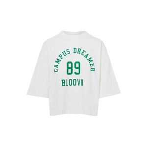 Tricou dama alb-verde Kayci imagine