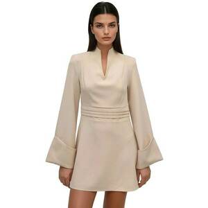 Rochie mini eleganta - Bej imagine