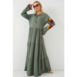Rochie maxi - HiCCUP - viscoza - verde - eleganta - confortabila imagine