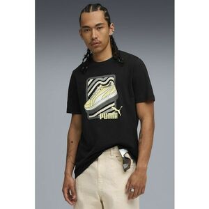 Tricou de bumbac cu imprimeu grafic - Negru imagine