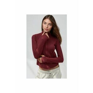 Top sport tricotat - guler inalt - visiniu - pentru fitness imagine
