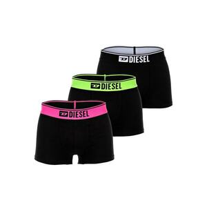 Set de boxeri cu banda logo contrastanta in talie - 3 perechi - Verde/Negru/Roz imagine
