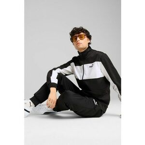 Trening cu logo si fermoar - Negru/Alb optic imagine