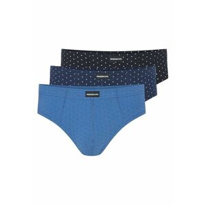 Slipi barbati set 3 perechi - albastru - gri - bumbac - croiala regular fit imagine