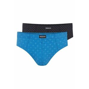 Chiloti barbati Classic set de 2 perechi negru - albastru - Alb/Negru imagine