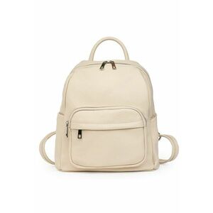 Rucsac din piele naturala Vicenzo crem imagine