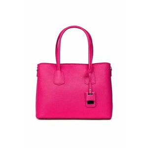 Geanta dama din piele naturala Valentina maro - Fucsia imagine