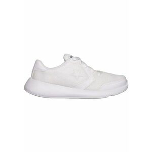 Pantofi sport din plasa cu insertii din piele ecologica Unisex Day One - Alb imagine