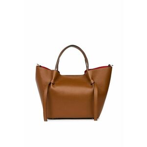 Geanta shopper din piele naturala Veronica - Coniac imagine