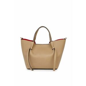 Geanta shopper din piele naturala Veronica - Bej imagine