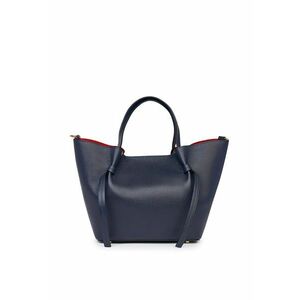 Geanta shopper din piele naturala Veronica - Bleumarin imagine