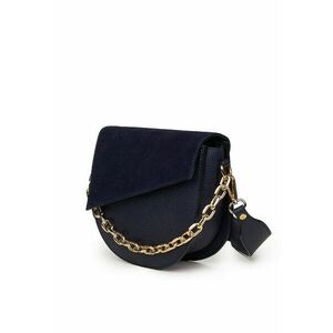 Poseta dama din piele naturala Donna fucsia - Bleumarin imagine