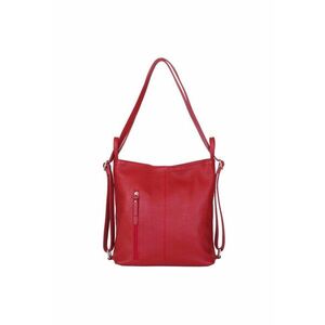 Geanta rucsac 2-in-1 din piele naturala Alesandra - Rosu imagine