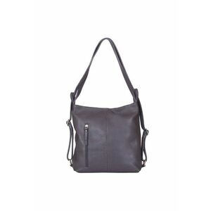 Geanta rucsac 2-in-1 din piele naturala Alesandra - Gri imagine