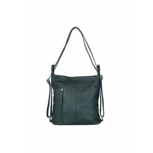 Geanta rucsac 2-in-1 din piele naturala Alesandra - Verde imagine