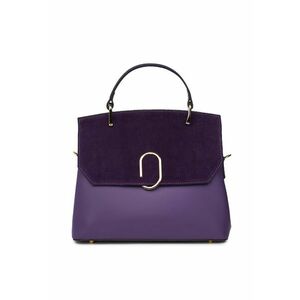 Poseta din piele naturala Ruby - Mov imagine