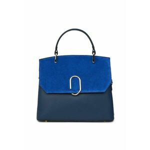 Poseta din piele naturala Ruby - Bleumarin imagine