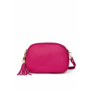 Poseta din piele cu trei compartimente Felicia verde - Fucsia imagine
