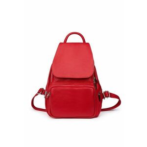 Rucsac din piele naturala Amadeus - Rosu imagine
