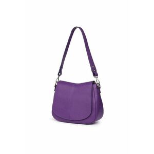 Geanta din piele naturala Roberta - Mov imagine